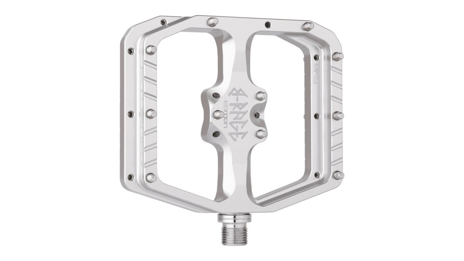 Burgtec Penthouse Flat Mk5 B-Rage Edition Rhodium Silver Pedals