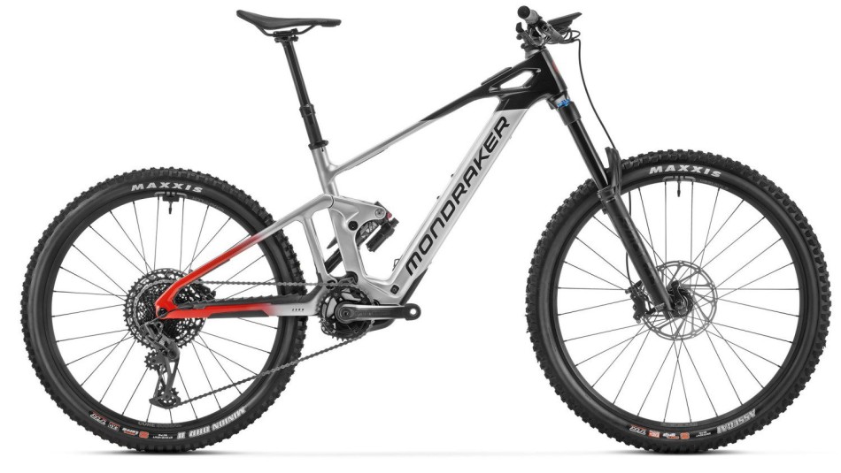 Mondraker Dune R 2024 Silver/Red Light eMTB