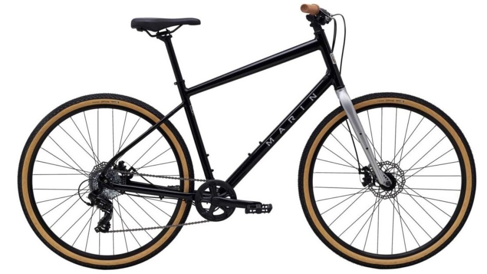 Marin Kentfield 1 2025 Black Hybrid Bike
