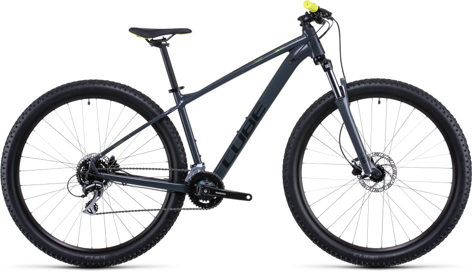 Cube Aim Pro 2022 Grey/Yellow Mountain Bike