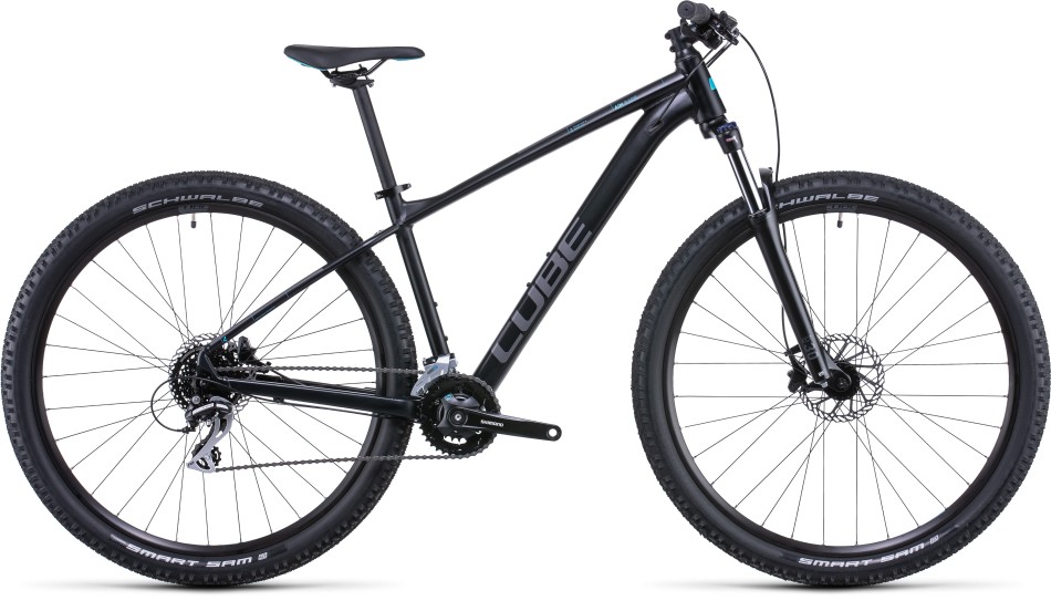 Cube Aim Race 2022 Black/Azure Mountain Bike