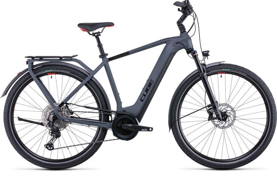 Cube Touring Hybrid Exc 500 2022 Grey/Red eBike