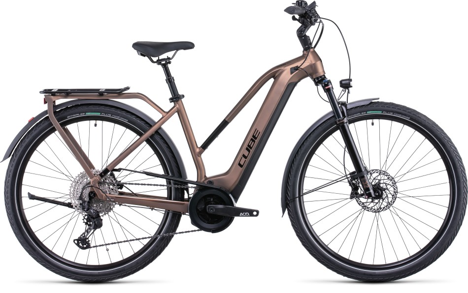 Cube Touring Hybrid Exc 500 2022 Trapeze Mocha/Black eBike