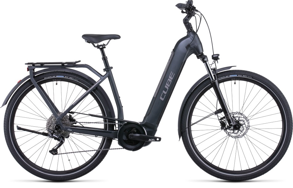 Cube Kathmandu Hybrid One 625 2022 Easy Entry Grey/Teak eBike
