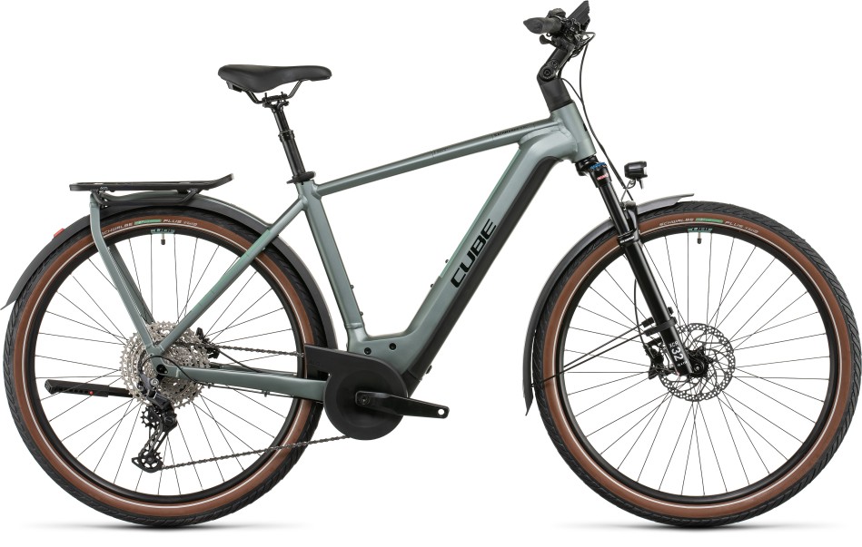 Cube Kathmandu Hybrid Exc 2022 Silver/Green eBike