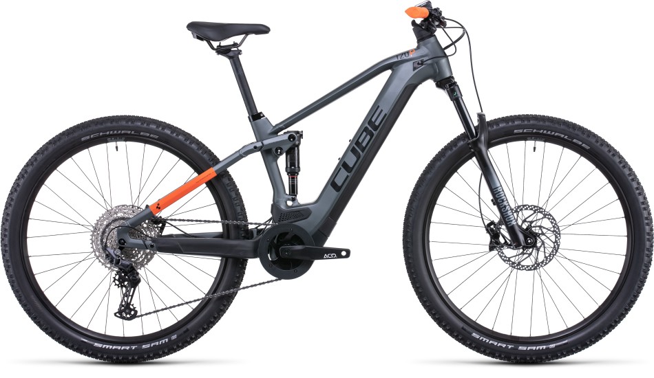 Cube Stereo Hybrid 120 Pro 625 2022 Grey/Orange eMTB