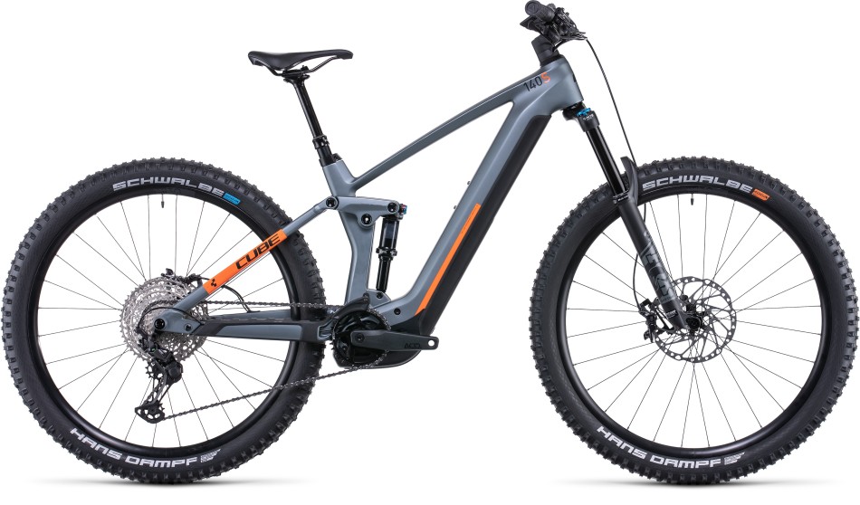 Cube Stereo Hybrid 140 HPC SL 29 2022 Grey/Orange eMTB