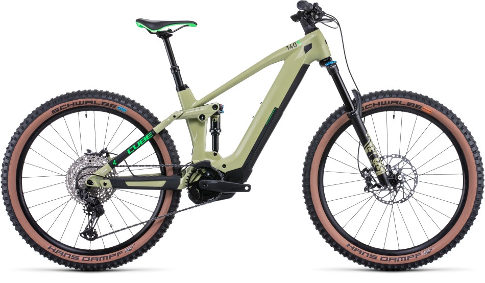Cube Stereo Hybrid 140 HPC SL 27.5 2022 Small Green/Green eMTB