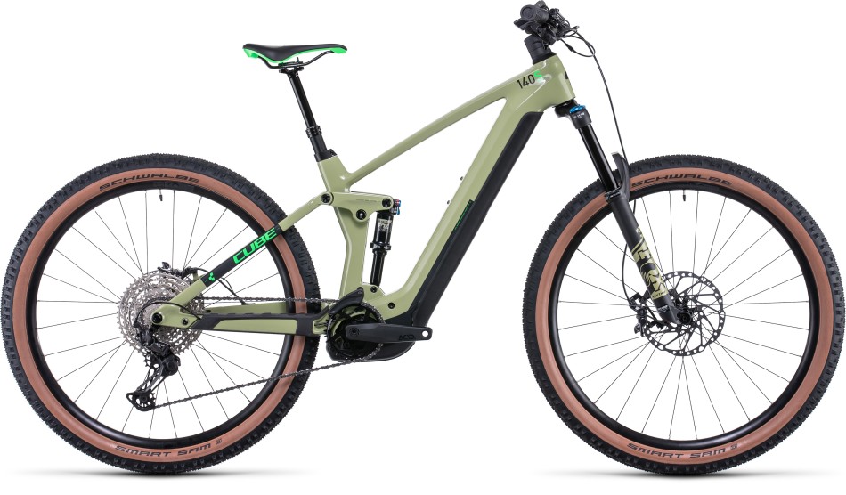 Cube Stereo Hybrid 140 HPC SL 29 2022 Green/Green eMTB