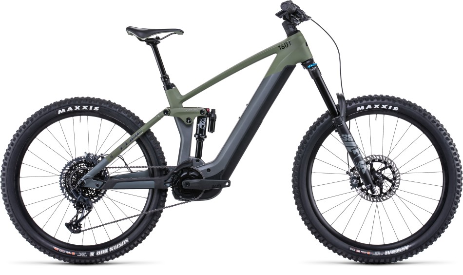 Cube Stereo Hybrid 160 HPC TM 2022 Grey/Olive eMTB