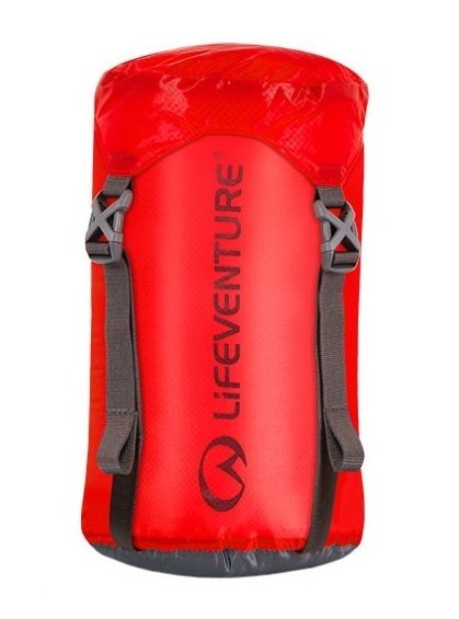 LifeVenture Ultralight Compression Sack 5 Litres Red