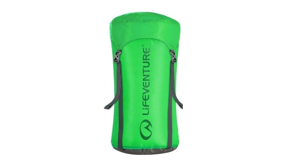 LifeVenture Ultralight Compression Sack 15 Litres Green