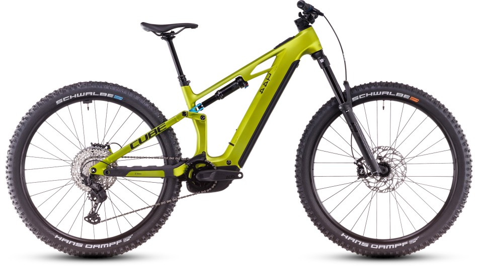 Cube Stereo Hybrid One44 HPC Race 800 2025 Lime/Blue eMTB