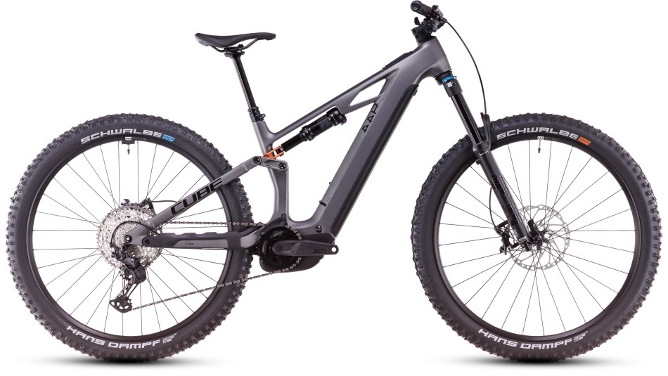 Cube Stereo Hybrid One44 HPC SLX 800 2025 Slab/Orange eMTB