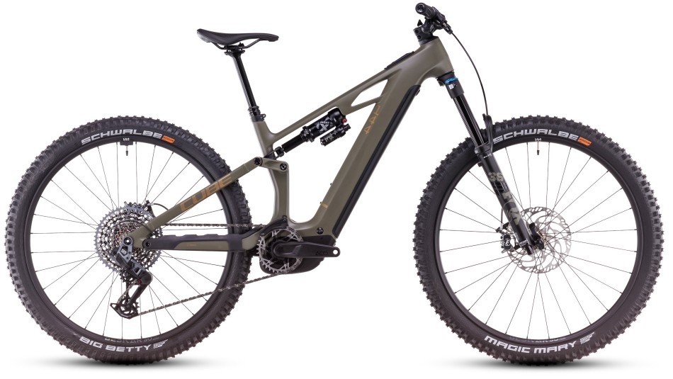 Cube Stereo Hybrid One44 HPC TM 800 2025 Olive/Gold eMTB