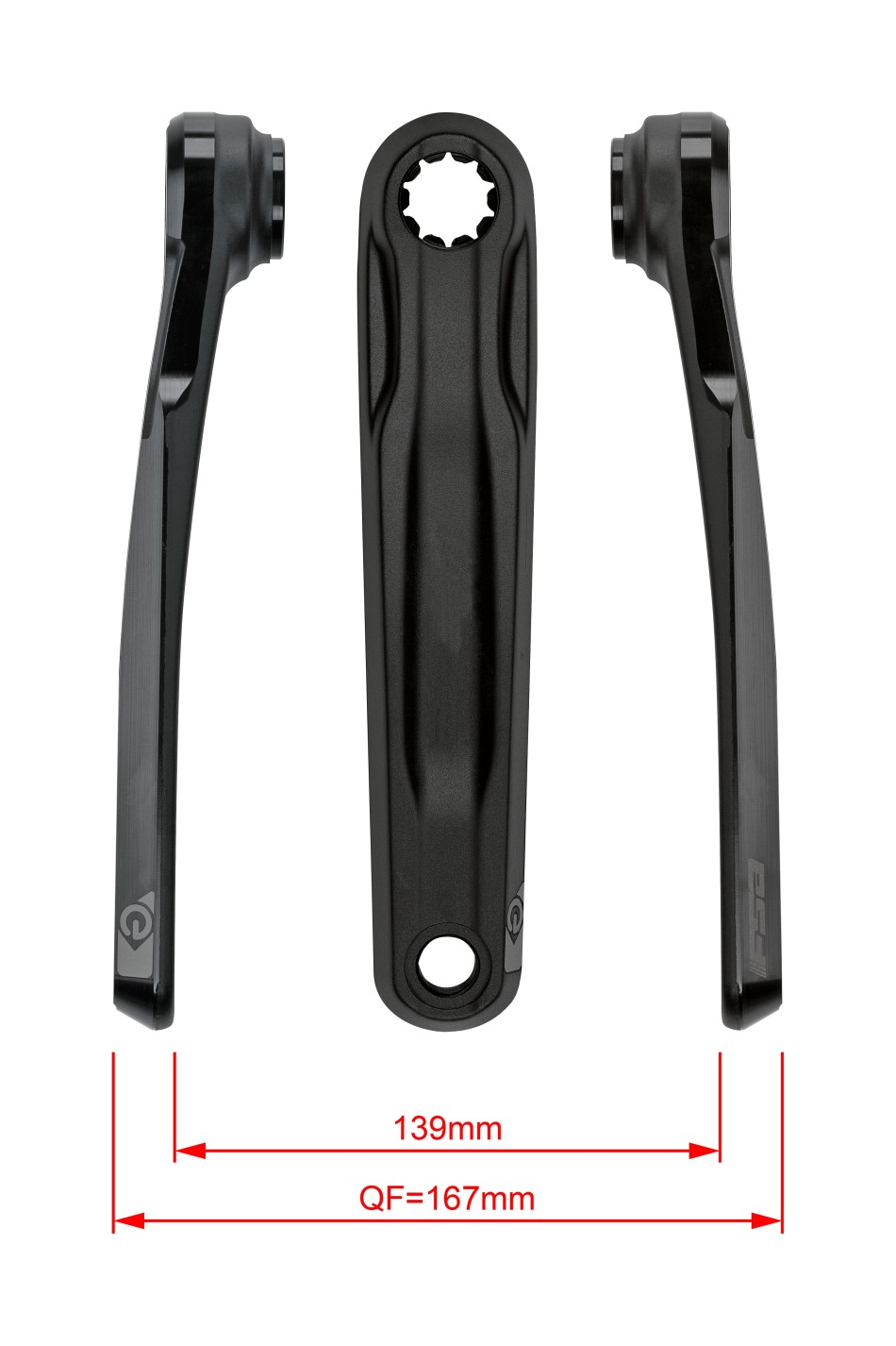 FSA Bosch Gen4 165mm Crankset Matte Black