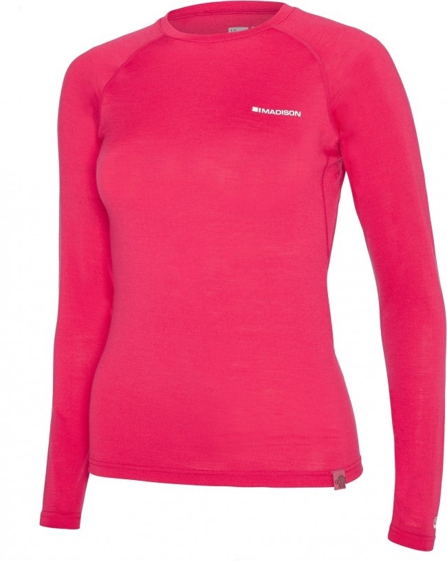 Madison Women's Isoler Merino Long Sleeve Baselayer Pink