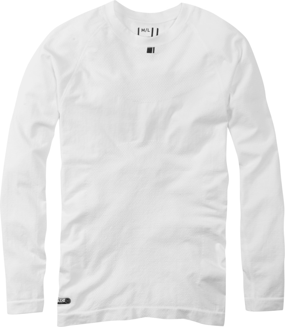 Madison Men's Isoler Mesh Long Sleeve Baselayer White