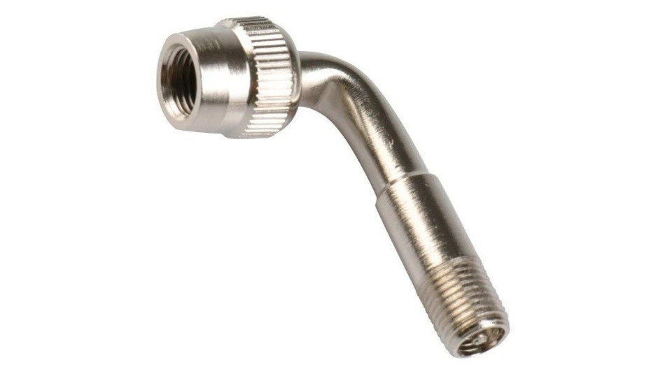 D2O 90 Degree Bend Schrader Valve Extension
