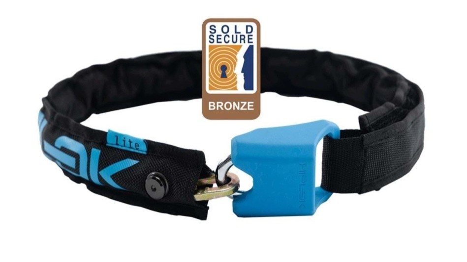 Hiplok Lite Wearable Chain Lock Cyan