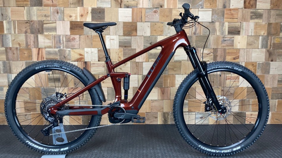 Cube Stereo Hybrid One44 Pro 800 2025 Large Bourbon/Black eMTB - Shop Soiled