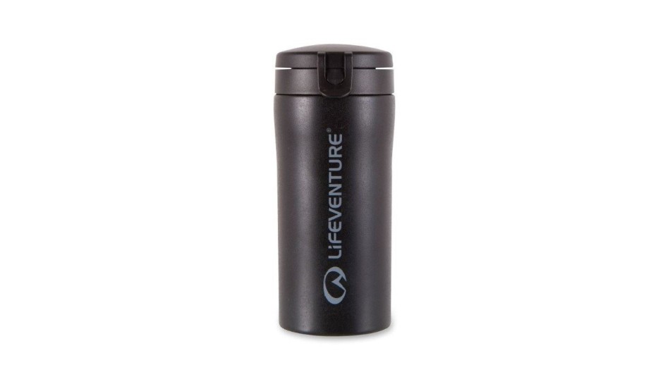 LifeVenture Flip-Top Thermal Mug Black