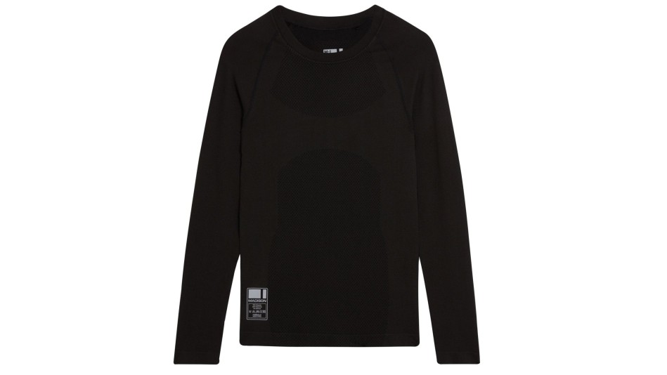 Madison Isoler Men's Mesh Long Sleeve Baselayer Black