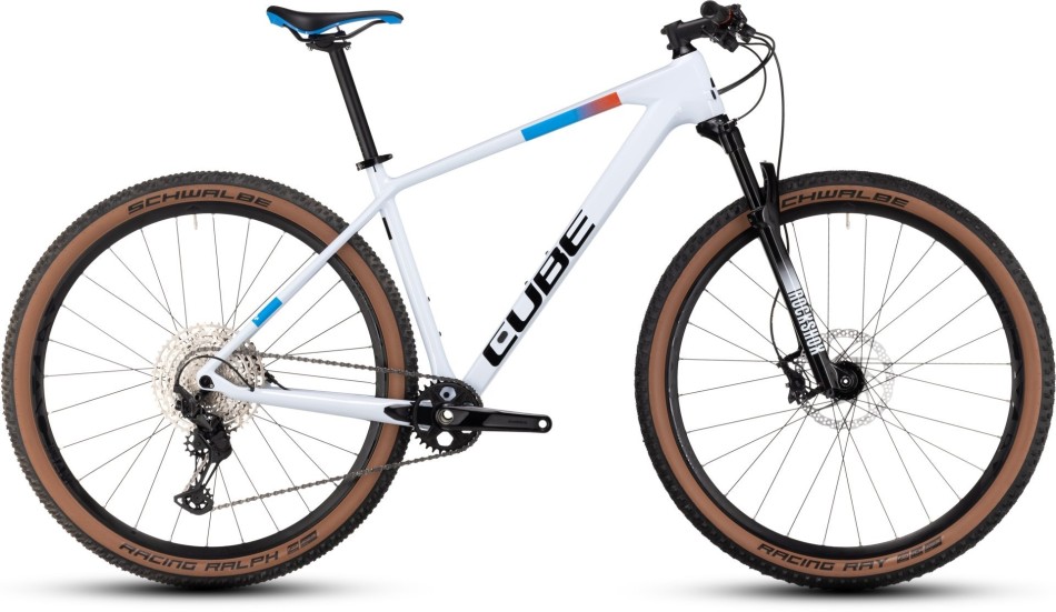Cube Reaction C:62 Pro 2023 White/Blue/Red Cross Country Bike