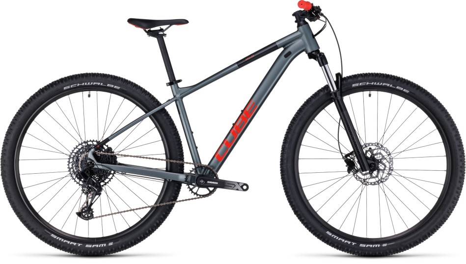 Cube Analog 2023 Grey/Red Mountain Bike