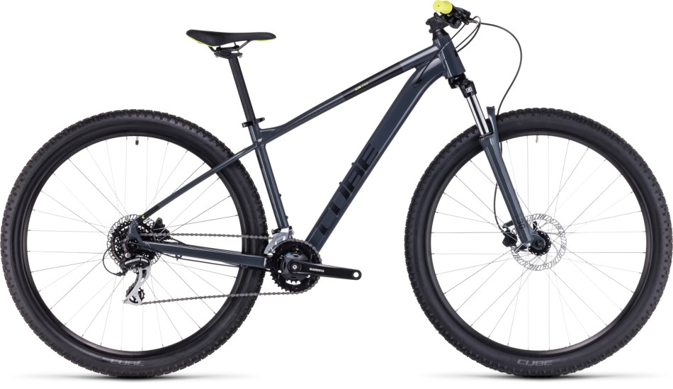 Cube Aim Pro 2024 Grey/Yellow Mountain Bike