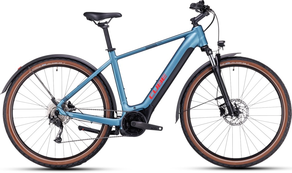 Cube Nuride Hybrid Performance 625 Allroad 2023 Blue/Red eBike