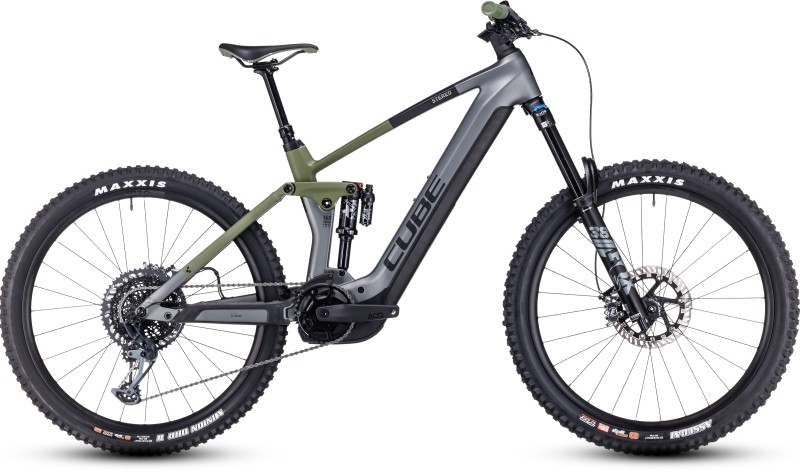 Cube Stereo Hybrid 160 HPC TM 2024 Grey/Olive eMTB
