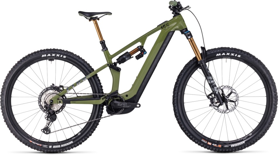 Cube Stereo Hybrid One55 C:68X TM 2023 Olive/Chrome eMTB