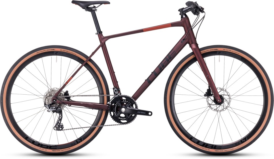 Cube Nulane Race 2024 Ruby/Black Hybrid Bike