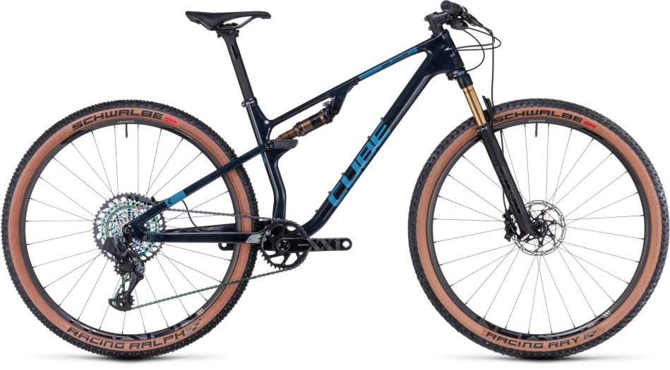 Cube AMS Zero99 C:68X SLT 2024 Liquid Blue/Blue Cross Country Bike