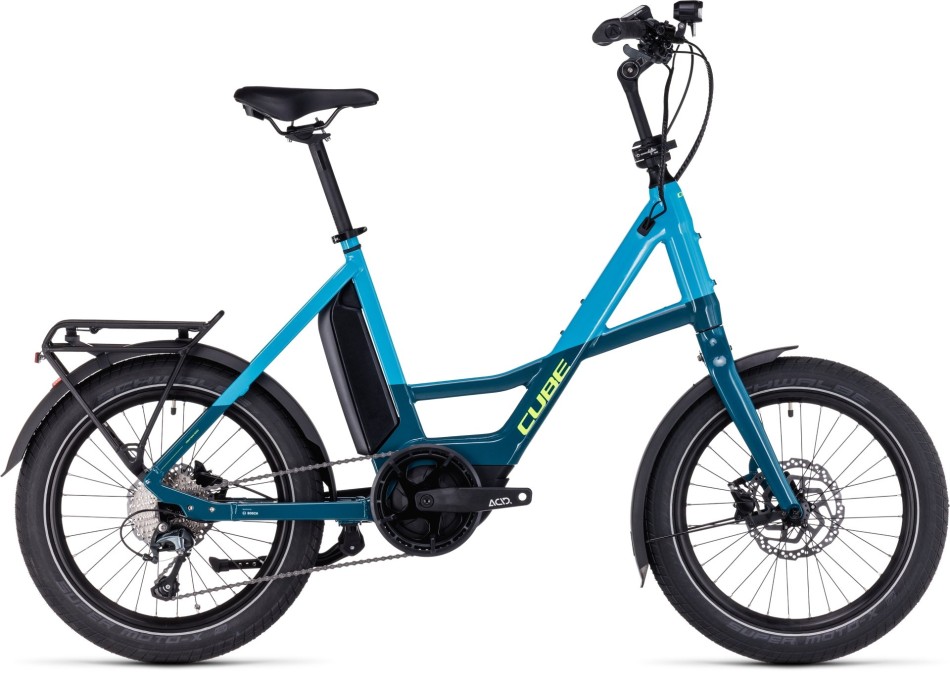 Cube Compact Sport Hybrid 500 2023 Blue/Lime eBike