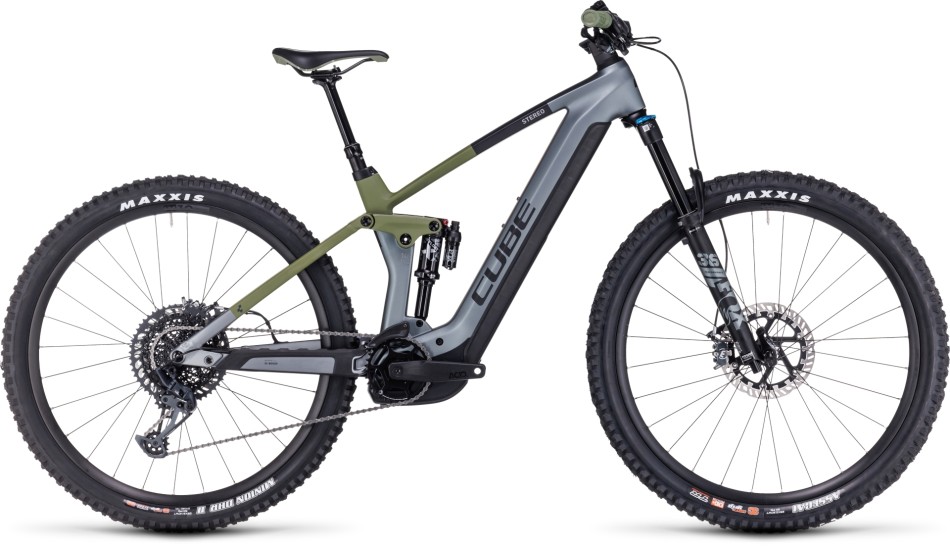 Cube Stereo Hybrid 140 HPC TM 2024 Grey/Olive eMTB