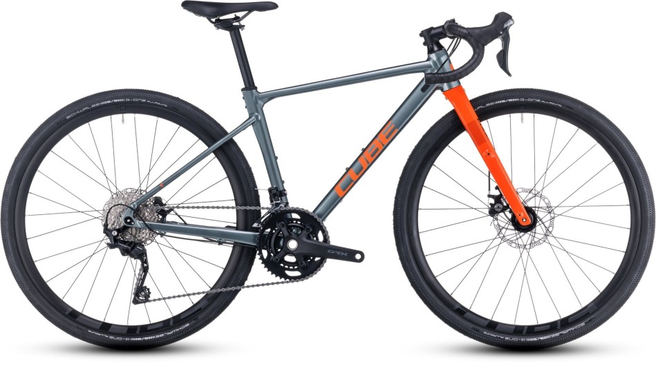 Cube Nuroad Rookie 2024 Smokey/Orange Kids Gravel Bike