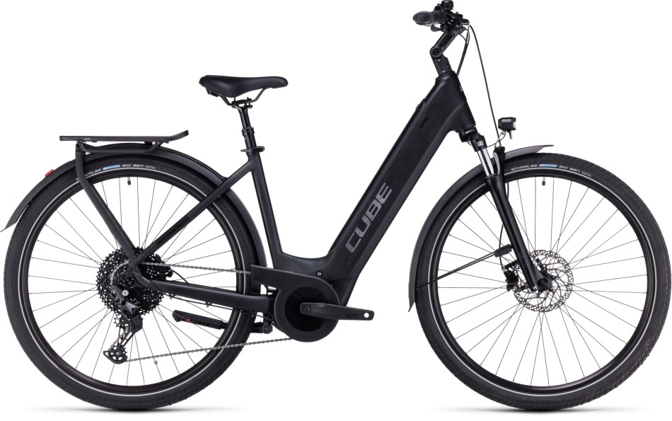 Cube Touring Hybrid Pro 625 2024 Easy Entry Black/Metal eBike