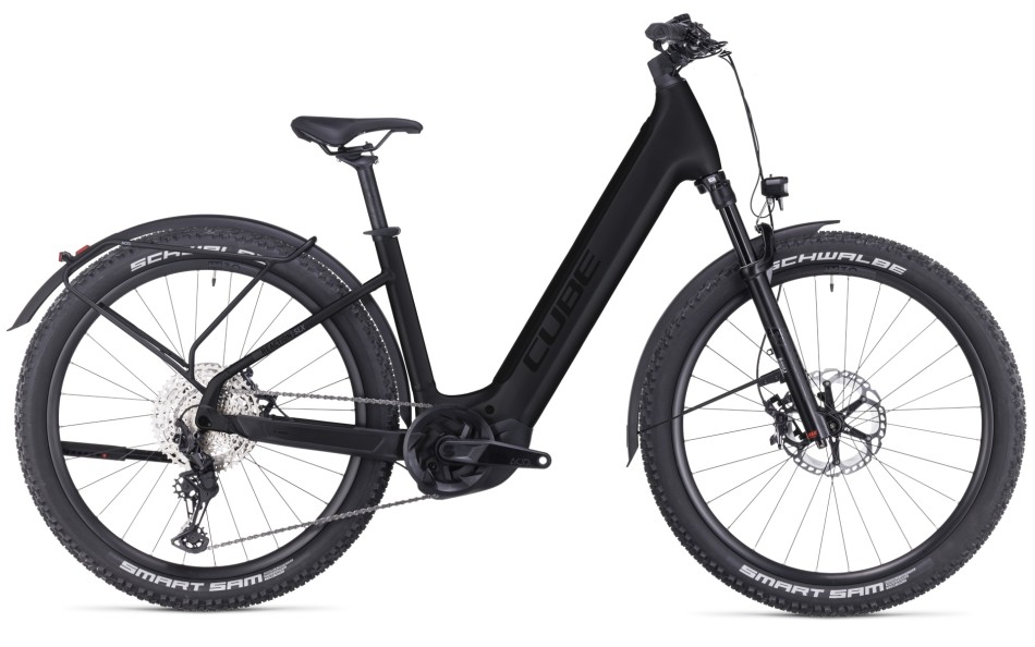 Cube Reaction Hybrid SLX 750 Allroad 2023 Easy Entry Black/Reflex eBike