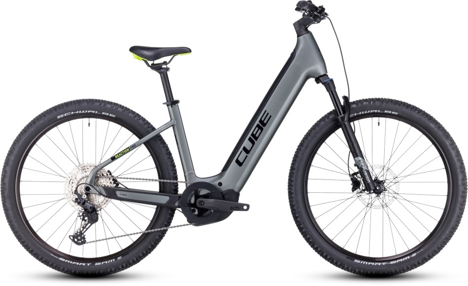 Cube Reaction Hybrid Pro 625 2024 Easy Entry Grey/Green eBike