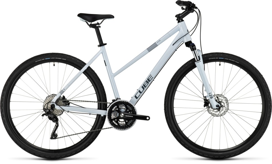 Cube Nature Pro 2023 Trapeze Frost/Grey Hybrid Bike