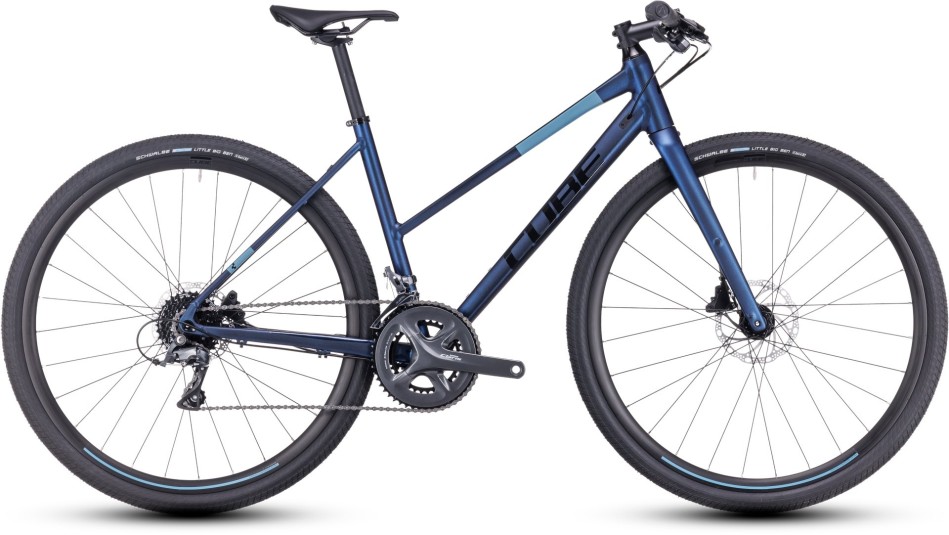 Cube Nulane 2024 Trapeze Blue/Black Hybrid Bike