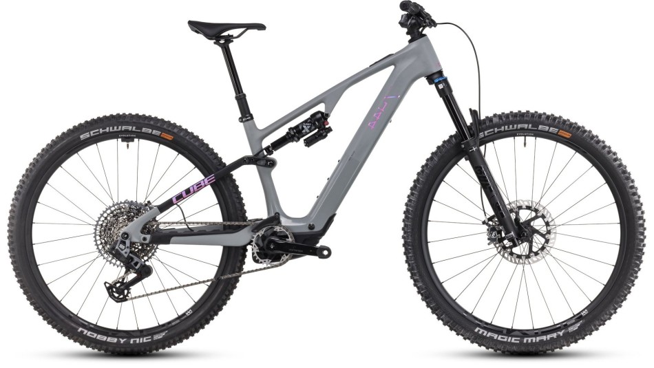 Cube AMS Hybrid One44 C:68X TM 400X 2025 Grey/Purple eMTB