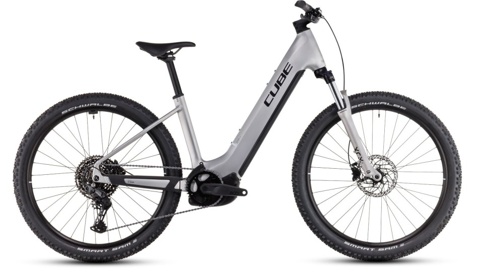Cube Reaction Hybrid One 600 2025 Easy Entry Silver/Black eMTB