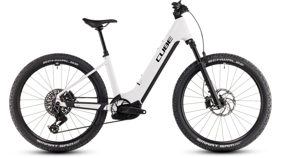 Cube Reaction Hybrid SLT 800 2025 Easy Entry White/Black eMTB