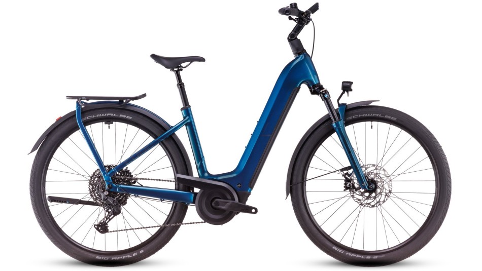 Cube Kathmandu Hybrid EX 800 2025 Easy Entry Electricblue/Chrome eBike