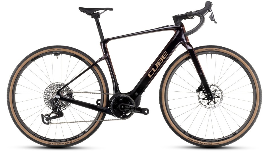 Cube Nuroad Hybrid C:62 SLT 400X 2025 Eclipse/Bronze eGravel Bike