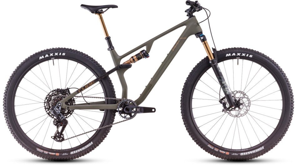 Cube AMS One11 C:68X TM 2025 Olive/Gold Cross County Bike