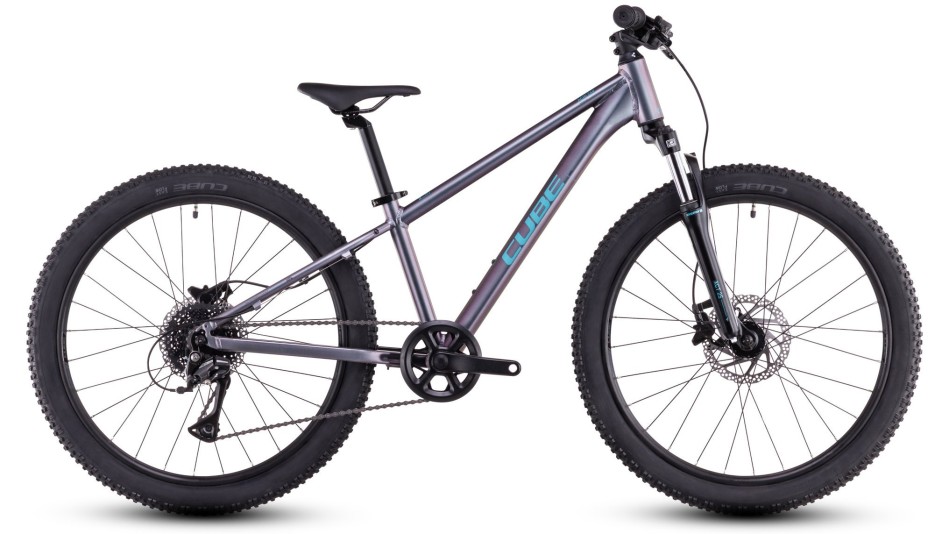 Cube Acid 240 Disc 2025 24" Galactic/Cyan Kids Bike